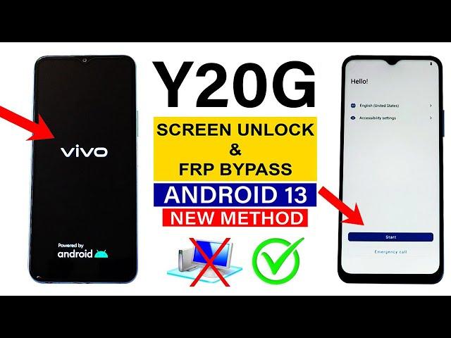 Vivo Y20G (Android 13) Hard Reset/FRP Bypass - No Need Computer