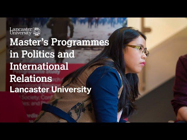 Master's Programmes in Politics and International Relations