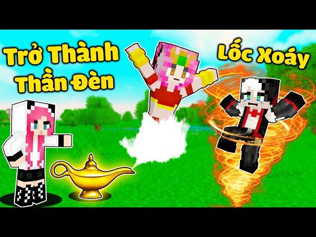MỀU THỬ THÁCH 24GIỜ SỞ HỮU SỨC MẠNH ĐÈN THẦN TRONG MINECRAFT*1 NGÀY REDHOOD CÓ NÔ LỆ LÀ THẦN ĐÈN MỀU