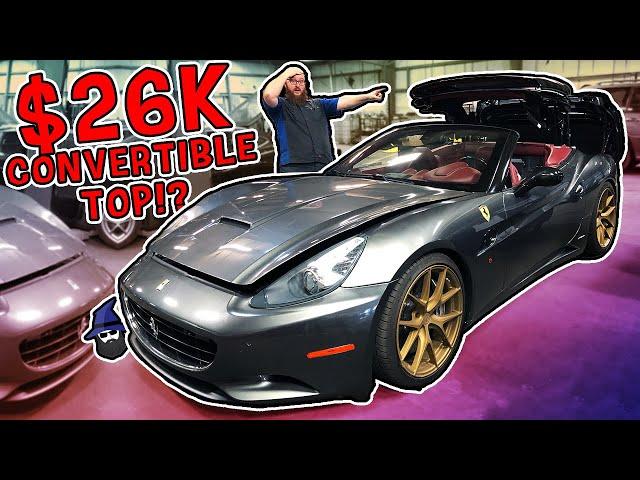 Ferrari California's convertible top COSTS $26K! I fixed it for $5K!