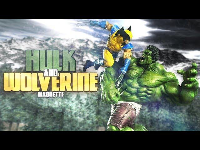 Hulk and Wolverine Maquette by Sideshow Collectibles