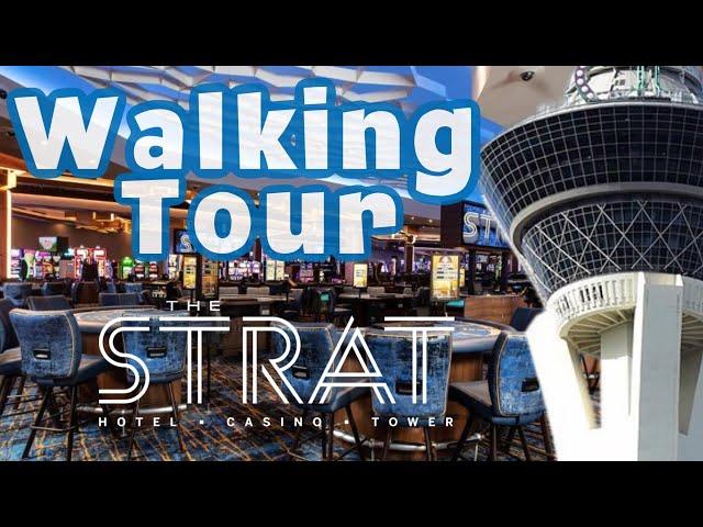 Let’s tour a Vegas hotel you probably haven’t seen!   Strat Walkthrough 2025 #thestrat #vegas