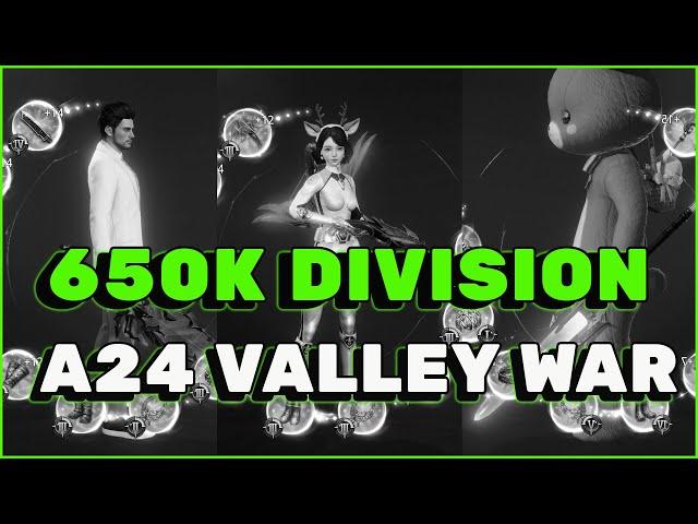 A24 VALLEY WAR BLANK TED DRAGON 650K DIVISION VS FF CORE PT | FAMOUS FAMILY VS HOF ALLIANCE | MIR4