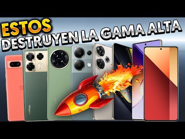 12 BRUTALES TELEFONOS BARATOS que PONEN EN PELIGRO️A LOS DE GAMA ALTA