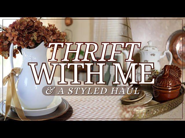 I LOVE IT!! THRIFT WITH ME & STYLED THRIFT HAUL | Thrift Shopping, Goodwill, Home Decor