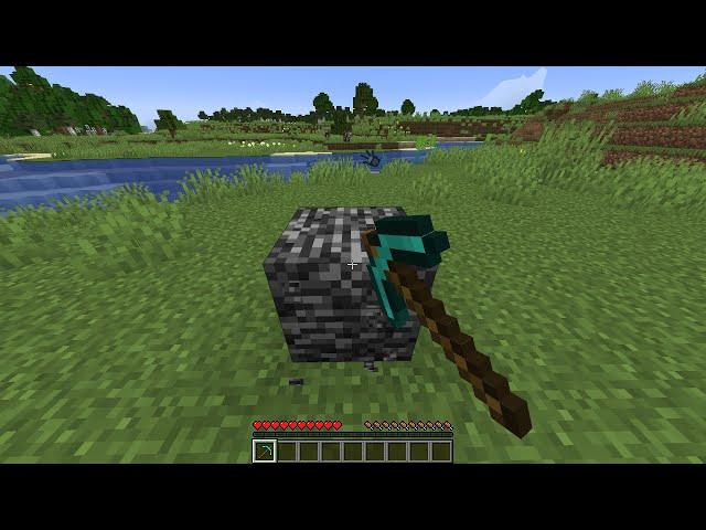 how to break bedrock