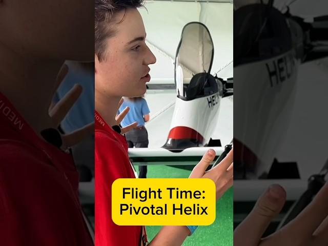 Helix Electric Aircraft Flight Time #aviation #pivotalhelix #evtol #drone #besnappy #flyingcar