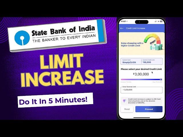 SBI Credit Card Limit Increase - SBI Card App