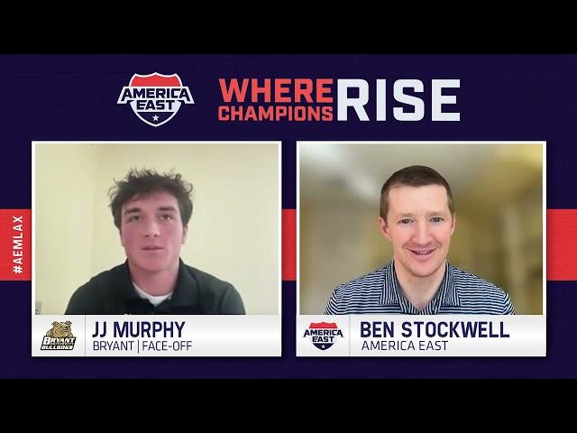 Bryant's JJ Murphy Chats about #AEMLAX win over UAlbany