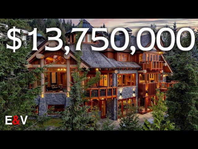 Inside This $13,750,000 Whistler LUXURY Ski Chalet - EV Exclusive