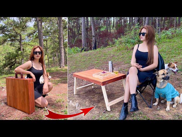 I Make A Picnic Table That Can Fold Up Like A Suitcase | DIY Wooden Suitcase