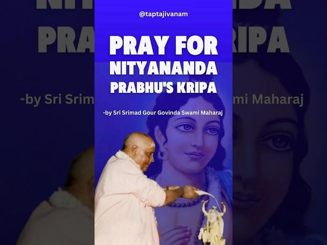 Pray for Nityananda Prabhu’s Mercy #harekrishna #mercy #bhakti #iskcon #mahaprabhu #krishna #hope