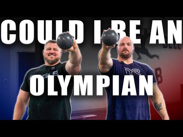 The World's Strongest Man Takes On Shot Put Champion | Ft Joe Kovacs