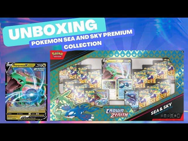 Opening Pokémon Crown Zenith Sea & Sky Premium Collection and finding 9 amazing cards!!