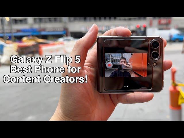 Galaxy Z Flip 5 One Week Later - Best Camera for Content Creation!