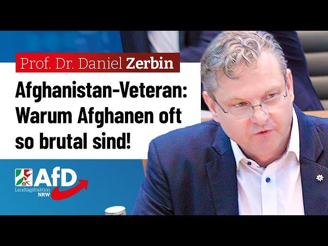 Afghanistan-Veteran packt über Afghanen aus! – Prof. Dr. Daniel Zerbin (AfD)