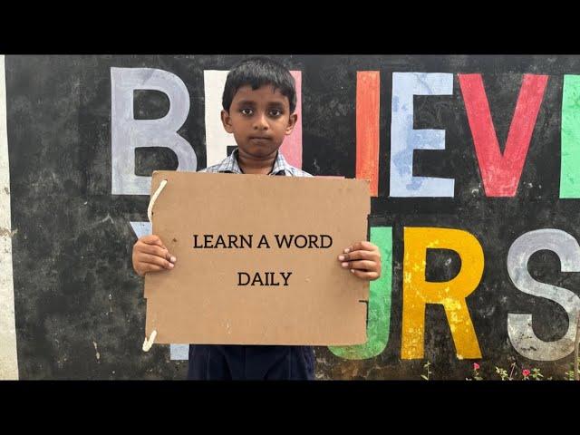 LEARN NEW WORDS EVERY DAY ACTIVITY IN ST.JOSEPHINE PUBLIC SCHOOL