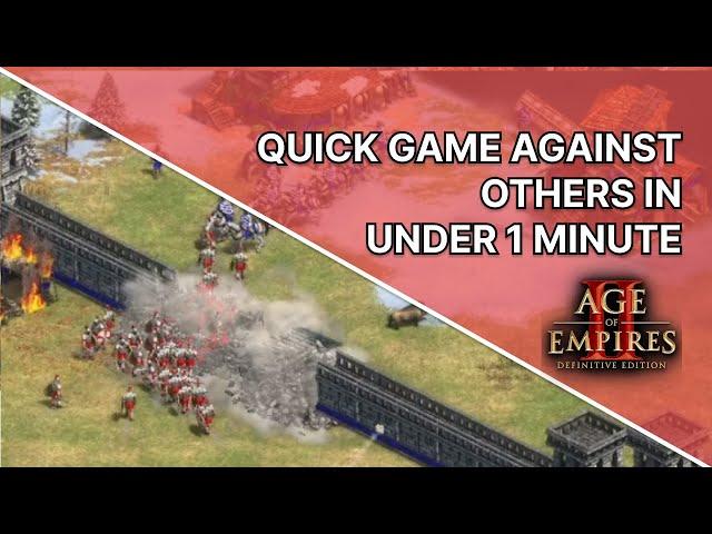 The Age of Empires Multiplayer with friends: Quick game against other players