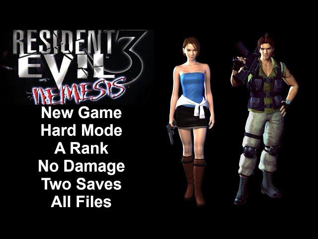 Resident Evil 3: Nemesis - Hard/No Damage Walkthrough (PSX)