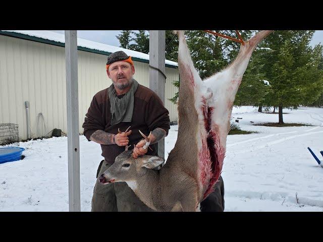 Processing wild game turning Whitetail Deer into Food // Part 1 // VLOG