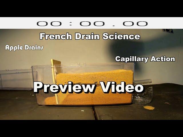 French Drain - Capillary Action of Clay Soil - Preview - French Drain Science