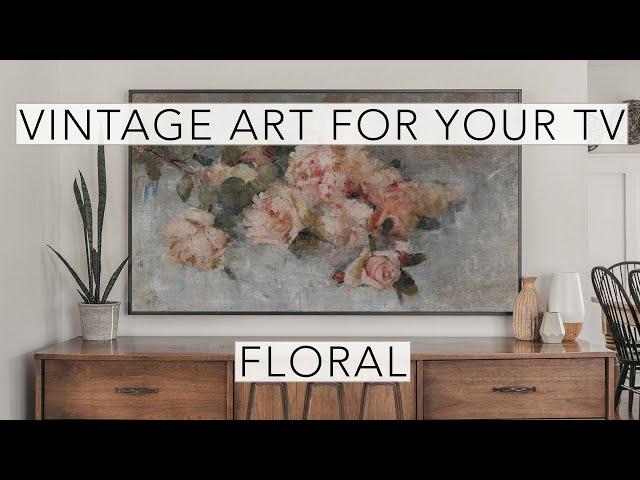 Floral | Turn Your TV Into Art | Vintage Art Slideshow For Your TV | 1Hr of 4K HD Paintings