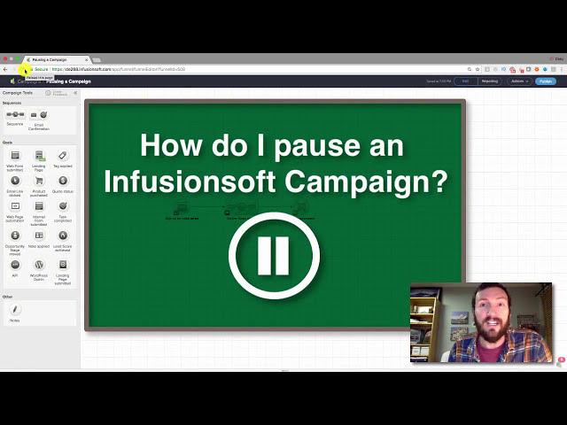 Pausing a Infusionsoft Campaign - Part 1 | Monkeypod Marketing