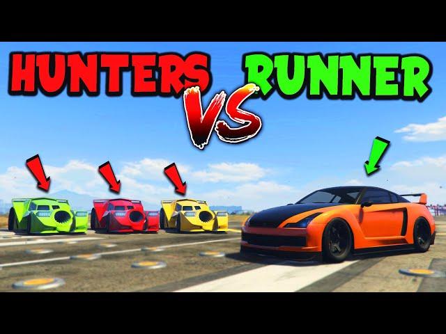 3 Vigilantes vs Elegy RH8! | GTA 5 Manhunt