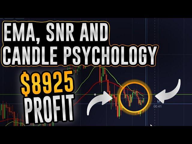 How I Made $100 to $8,925 Using EMA, SNR & Candle Psychology | Pocket Option Binary Trading Strategy