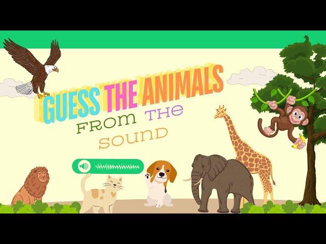 "Guess the Animal Sound Game | Fun Animal Sound Quiz for Kids | Learn Animal Sounds!" #cartoon