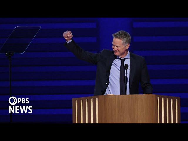 WATCH: NBA coach Steve Kerr tells Trump ‘night night’ at 2024 Democratic National Convention