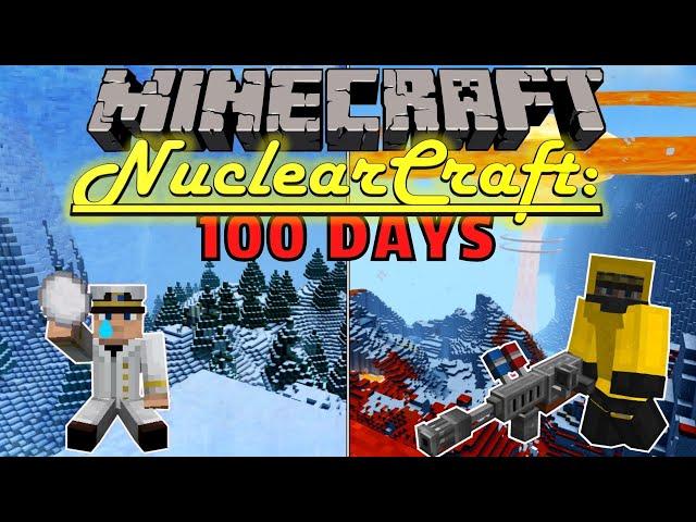 I Survived 100 Days as a NUCLEAR ENGINEER - NUCLEARCRAFT OVERHAUL VS PARASITES in Minecraft Hardcore