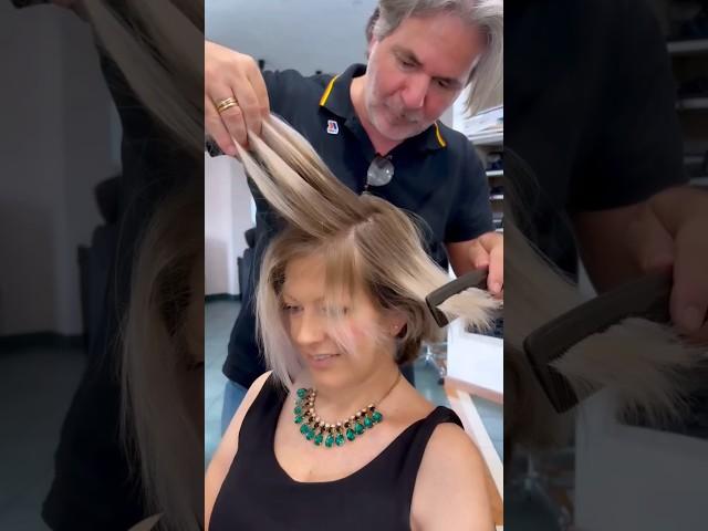Ecco il Nuovo Look di Un Taglio Short Bob audace e un Biondo Chiarissimo. Un look che colpisce