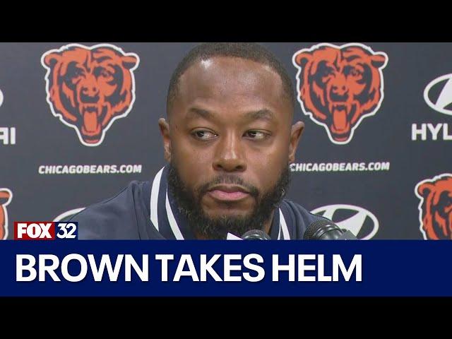 Thomas Brown speaks on his promotion to Chicago Bears interim head coach