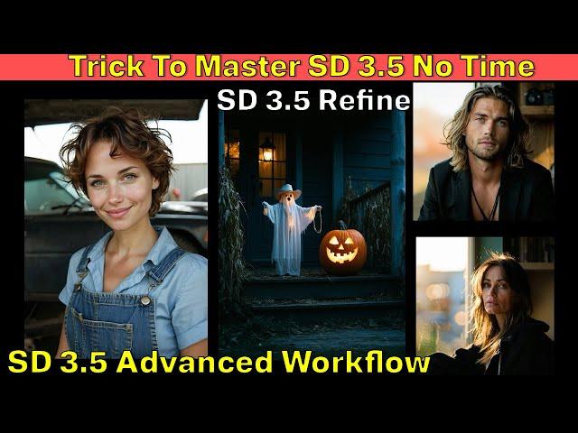 ComfyUI Advanced Stable Diffusion 3.5 Workflow Tutorial Refine | Tricks to Master SD 3.5 in No Time