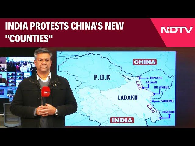 India China Relations | India Protests China's New "Counties", Parts Of Which Are In Ladakh