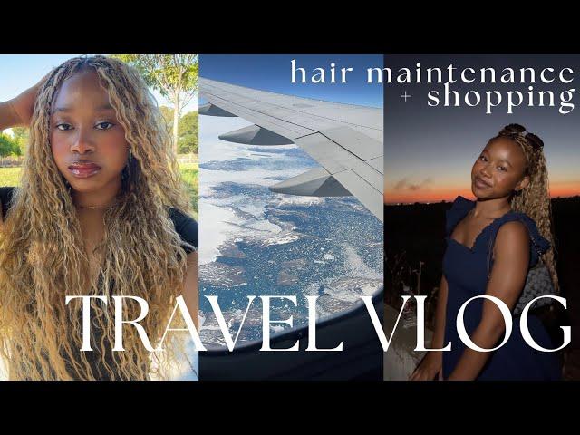 TRAVEL VLOG | hair appointment, shopping, day in the life | Aatifah Jarrett