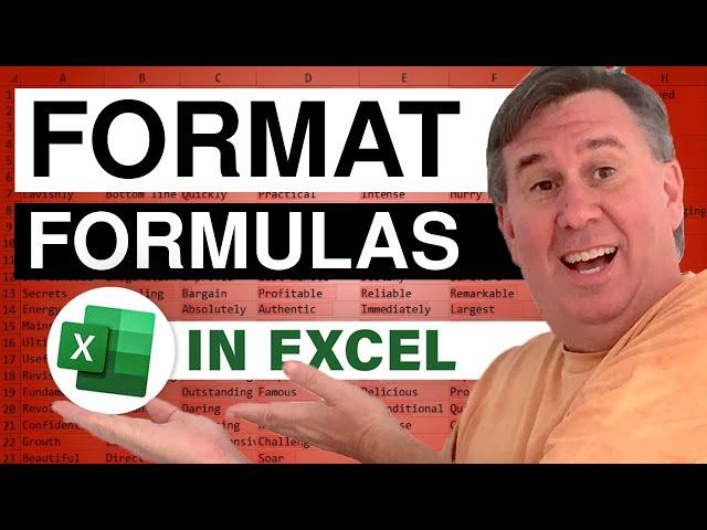 Excel - Highlight Cells That Have A Formula In Excel Using Conditional Formatting  - Episode 1960