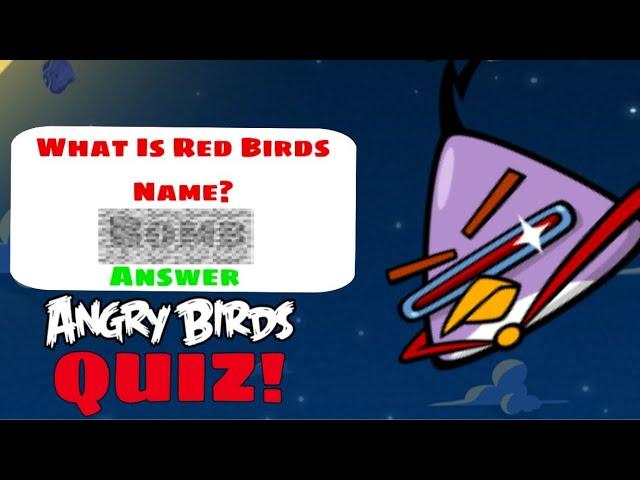 I Tried AWFUL Angry Birds Quizzes