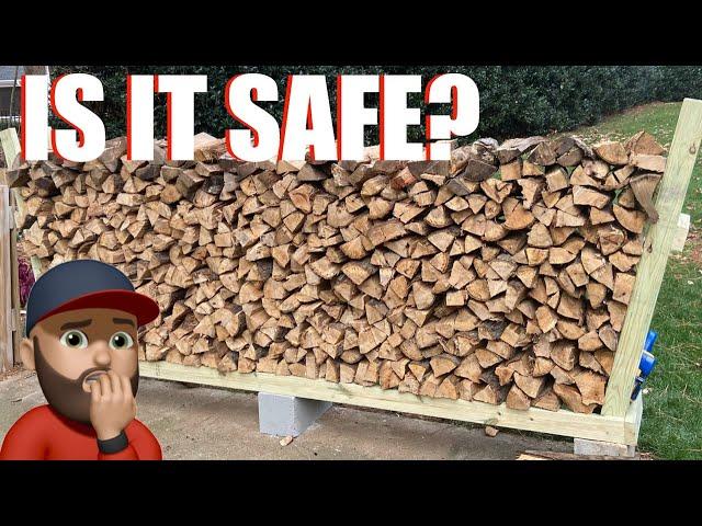 DIY Easy Firewood Rack | How to Season Firewood