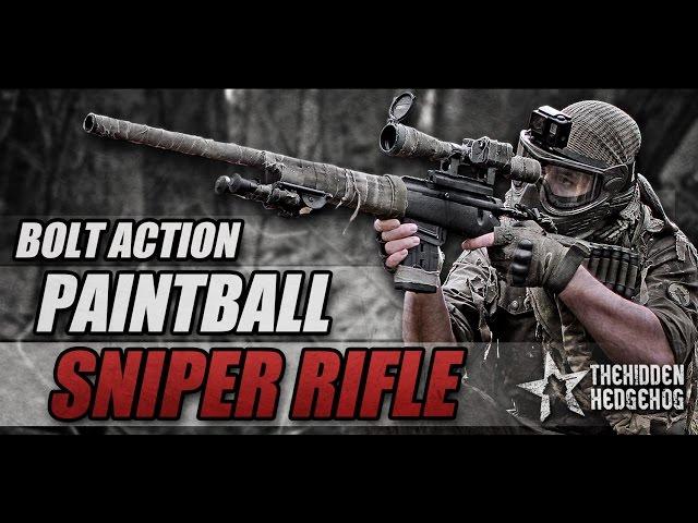 BOLT ACTION PAINTBALL SNIPER RIFLE! My custom made hammer 7 by Mozzmodz