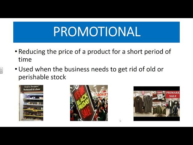 2.4 Marketing Mix Promotional Pricing