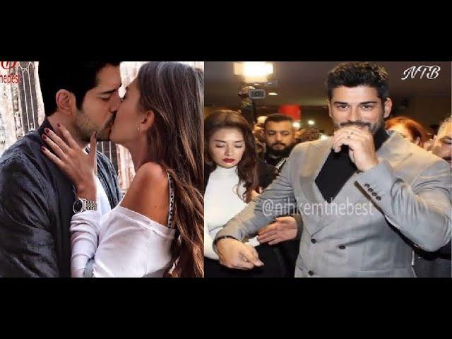 Burak put an end to the rumors by kissing Neslihan in front of everyone at the awards night.