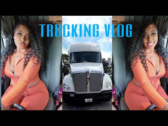 Female Truck Driver Gets Stuck in the Fuel Island| A Day in the Life