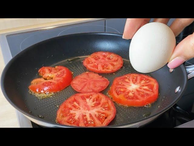 Do you have 1 tomato and 3 eggs? The most delicious breakfast in 5 minutes! Inexpensive and simple r