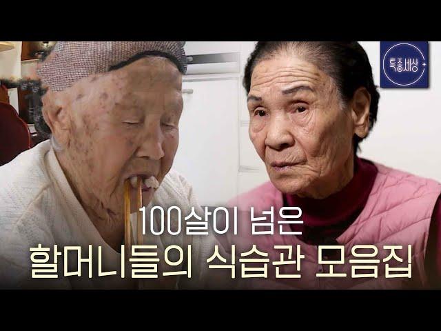 [스페셜] 100살이 훌쩍 넘은 할머니들의 장수하는 식습관?