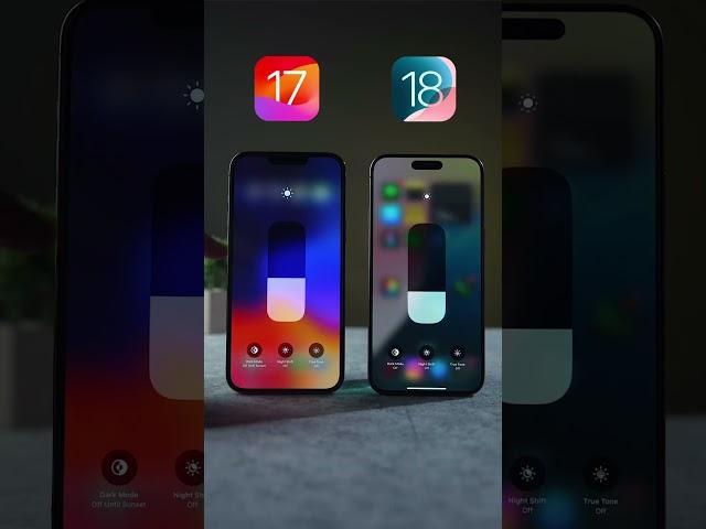 Ios 17 vs ios 18 #smartphone