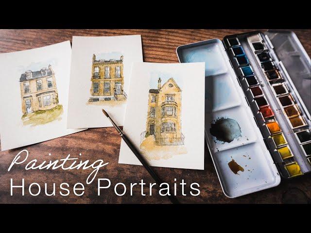 Watercolour and Pen | Painting House Portraits