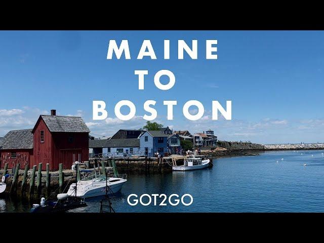 MAINE TO BOSTON: Motorcycle ROAD TRIP along the SCENIC COAST