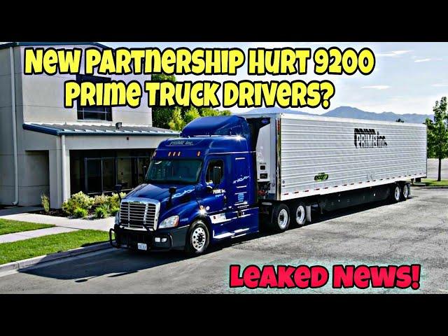 Leaked News! New Partnership Hurt 9200 Prime Inc. Truck Drivers?